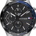  Shop Authentic Tommy Hilfiger Bank Quartz Black Dial Black Rubber Strap Watch for Men - 1791724 - Luxxuri