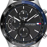  Shop Authentic Tommy Hilfiger Bank Quartz Black Dial Black Rubber Strap Watch for Men - 1791724 - Luxxuri