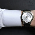  Shop Authentic Burberry The City White Dial Black Leather Strap Watch for Men - BU9008 - Luxxuri