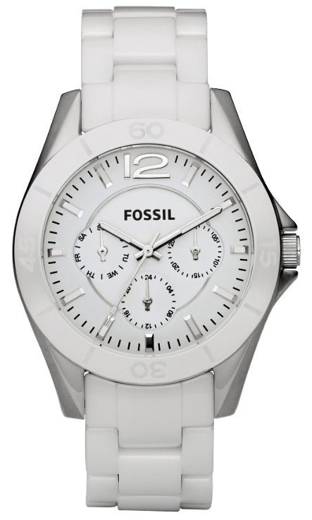  Shop Authentic Fossil Ceramic White Dial White Ceramic Strap Watch for Women - CE1002 - Luxxuri