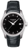  Shop Authentic Tissot T Trend Couturier Diamonds Black Dial Black Leather Strap Watch for Women - T035.210.66.051.00 - Luxxuri