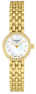  Shop Authentic Tissot T-Lady Lovely Mother of Pearl Dial Gold Steel Strap Watch For Women - T058.009.63.116.00 - Luxxuri