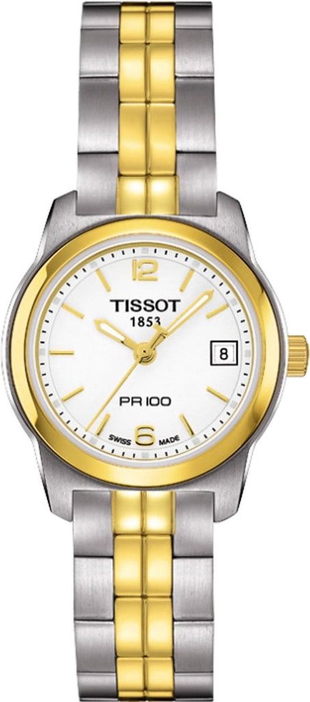  Shop Authentic Tissot T Classic PR100 Gold Plated Quartz Watch For Women - T049.210.22.017.00 - Luxxuri