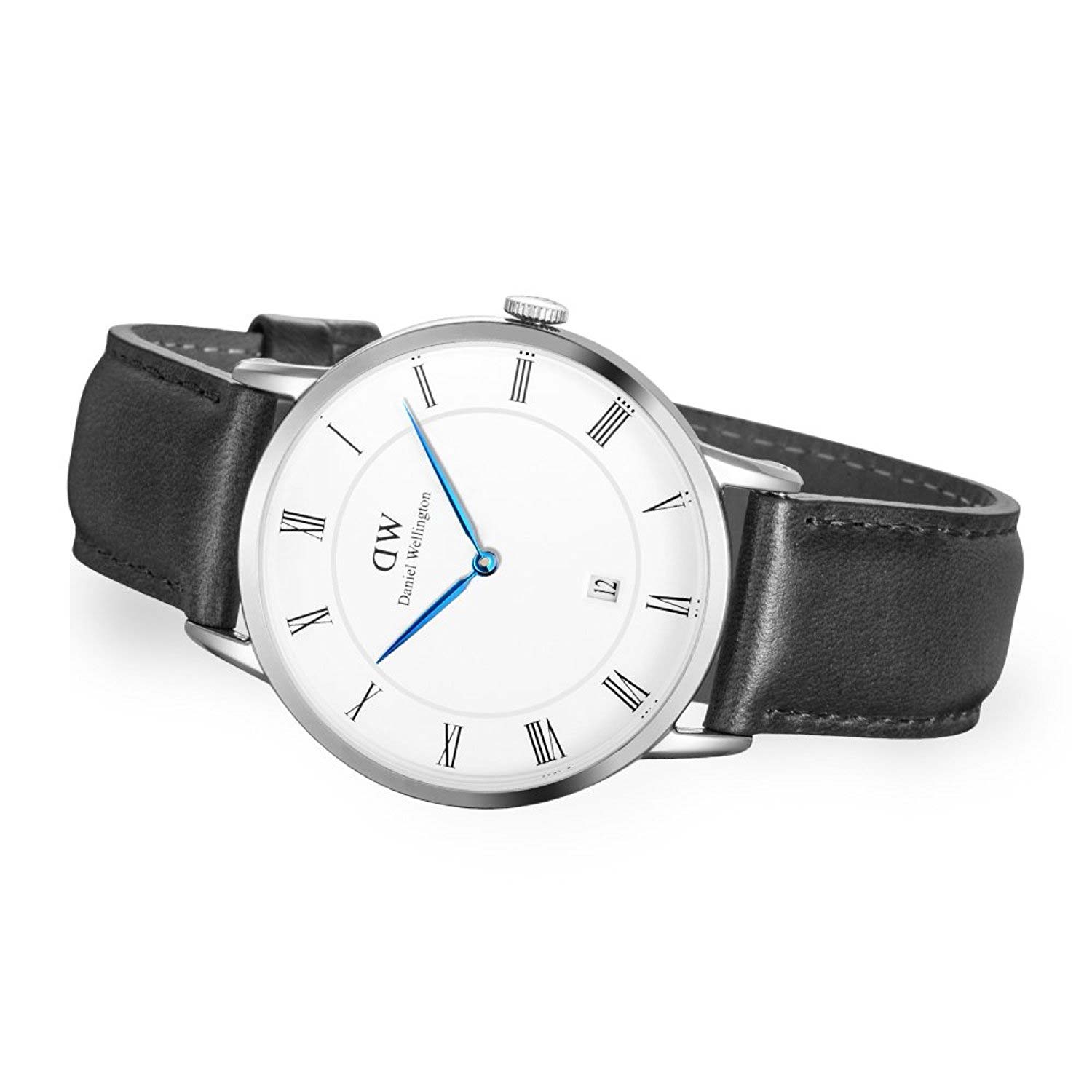  Shop Authentic Daniel Wellington Dapper Sheffield White Dial Black Leather Strap Watch For Men - DW00100088 - Luxxuri