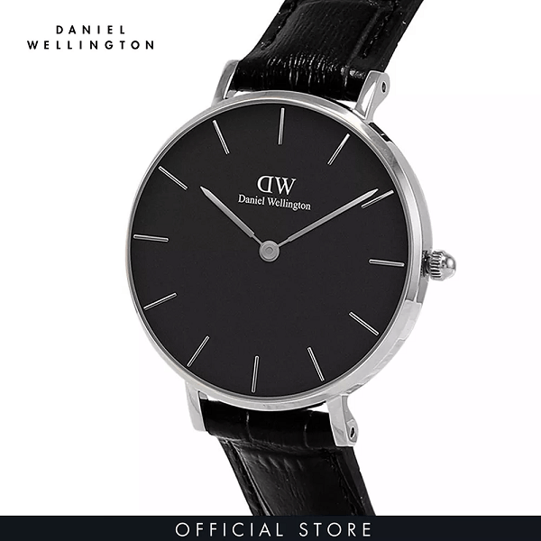  Shop Authentic Daniel Wellington Classic Petite Reading Black Dial Black Leather Strap Watch For Women - DW00100235 - Luxxuri