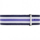  Shop Authentic Daniel Wellington Classic Trinity White Dial Three Tone Nylon Strap Watch For Women - 0609DW - Luxxuri