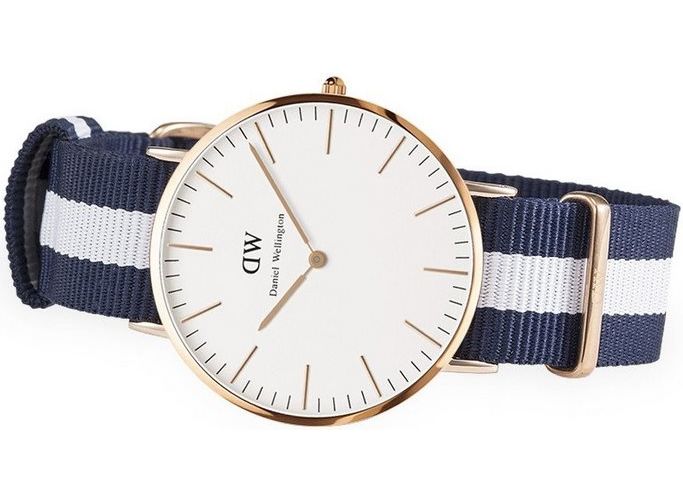  Shop Authentic Daniel Wellington Classic Glasgow White Dial Two Tone NATO Strap Watch for Men - DW00100004 - Luxxuri