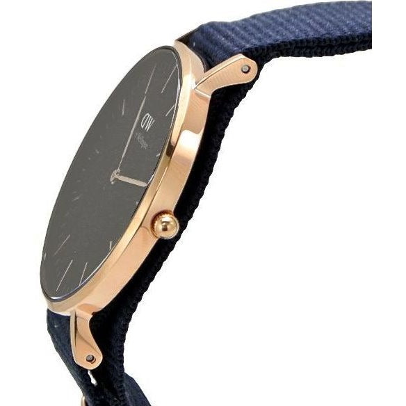  Shop Authentic Daniel Wellington Classic Bayswater Black Dial Black NATO Strap Watch For Women - DW00100281 - Luxxuri