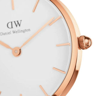  Shop Authentic Daniel Wellington Petite Canterbury White Dial Three Tone Nylon Strap Watch For Women - DW00100357 - Luxxuri