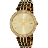  Shop Authentic Michael Kors Darci Gold Dial Brown Two Tone Steel Strap Watch for Women - MK4326 - Luxxuri