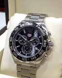  Shop Authentic Tag Heuer Formula 1 Chronograph Black Dial Silver Steel Strap Watch for Men - CAZ101H.BA0842 - Luxxuri