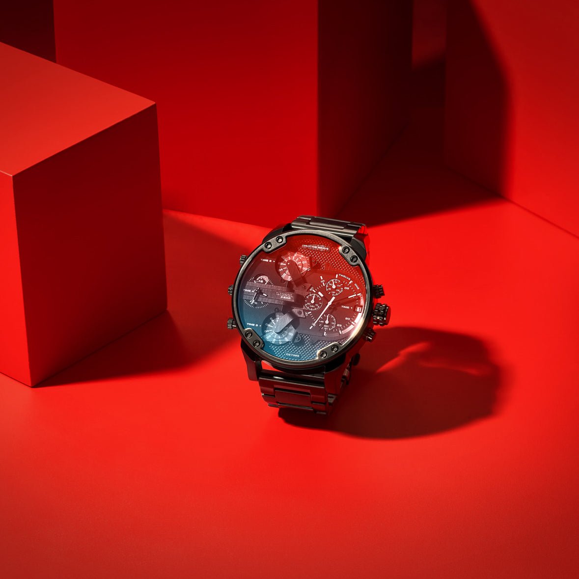  Shop Authentic Diesel Mr Daddy 2.0 Black Dial Black Stainless Steel Watch For Men - DZ7395 - Luxxuri