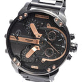  Shop Authentic Diesel Big Daddy Black Dial Black Steel Strap Watch For Men - DZ7312 - Luxxuri