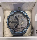  Shop Authentic Diesel Daddy 2.0 Chronograph Quartz Grey Dial Blue Steel Strap Watch For Men - DZ7414 - Luxxuri