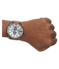  Shop Authentic Diesel Mega Chief White Dial Brown Leather Strap Watch For Men - DZ4280 - Luxxuri