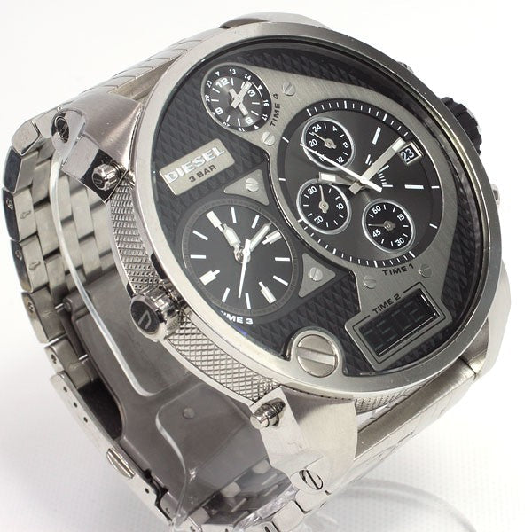 Shop Authentic Diesel Mr Daddy 1.0 Black Dial Stainless Steel Stainless Watch For Men - DZ7221 - Luxxuri