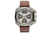 Shop Authentic Diesel BAMF Chronograph Beige Dial Brown Leather Strap Watch For Men - DZ7343 - Luxxuri