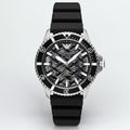  Shop Authentic Emporio Armani Meccanico Automatic Black Dial Black Silicone Strap Watch For Men - AR60062 - Luxxuri