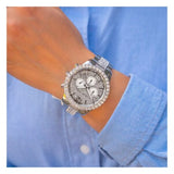  Shop Authentic Michael Kors Layton Chronograph Silver Dial Silver Steel Strap Watch For Women - MK6976 - Luxxuri
