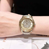  Shop Authentic Michael Kors Runway Three Hand Quartz Gold Dial Brown Leather Strap Watch For Women - MK6999 - Luxxuri