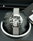  Shop Authentic Guess Iconic Quartz Silver Dial Silver Mesh Bracelet Watch For Women - GW0527L1 - Luxxuri
