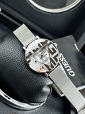  Shop Authentic Guess Iconic Quartz Silver Dial Silver Mesh Bracelet Watch For Women - GW0527L1 - Luxxuri