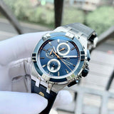  Shop Authentic Maurice Lacroix Aikon Chronograph Blue Dial Blue Leather Strap Watch For Men - AI1018-SS001-432-4 - Luxxuri
