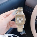  Shop Authentic Guess Deco Quartz Crystals Gold Dial Gold Steel Strap Watch For Women - GW0472L2 - Luxxuri