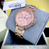  Shop Authentic Michael Kors Mini Camille Multifunction Rose Gold Dial Rose Gold Steel Strap Watch For Women - MK7273 - Luxxuri