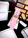  Shop Authentic Michael Kors Mini Pilot Quartz Rose Gold Dial Pink Silicone Strap Watch For Women - MK7375 - Luxxuri