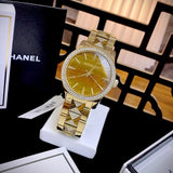  Shop Authentic Michael Kors Runway Three Hand Brown Dial Two Tone Steel Strap Watch For Women - MK7389 - Luxxuri