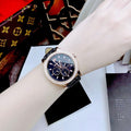 Michael Kors Parker Black Dial Cheetah Print Leather Strap Watch For Women - MK4723