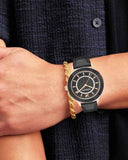  Shop Authentic Swarovski Octea Lux Black Dial Black Leather Strap Watch for Women - 5414410 - Luxxuri