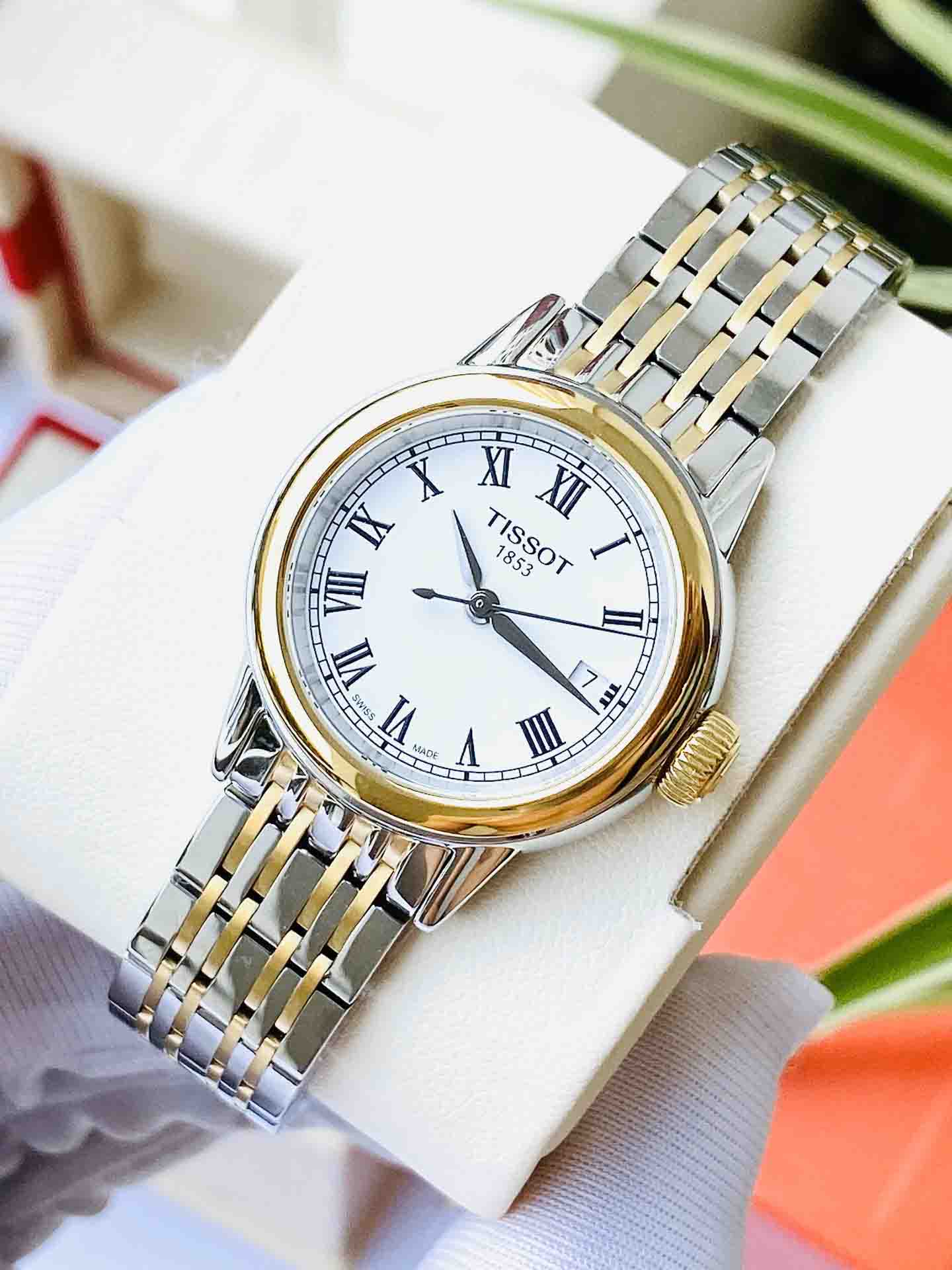  Shop Authentic Tissot Carson Lady White Dial Two Tone Steel Strap Watch For Women - T085.210.22.013.00 - Luxxuri