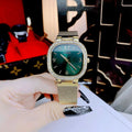 Guess Quartz Green Dial Gold Mesh Strap Watch For Women - GW0354L5