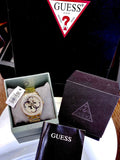  Shop Authentic Guess G Twist Diamonds Gold Dial Gold Steel Strap Watch For Women - W1201L2 - Luxxuri