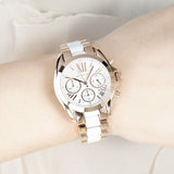  Shop Authentic Michael Kors Bradshaw Silver Dial Two Tone Steel Strap Watch for Women - MK5907 - Luxxuri