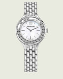  Shop Authentic Swarovski Lovely Crystals Mini White Dial Silver Steel Strap Watch for Women - 5242901 - Luxxuri