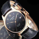  Shop Authentic Tissot T Classic Le Locle Automatic Black Dial Black Leather Strap Watch For Men - T41.5.423.53 - Luxxuri