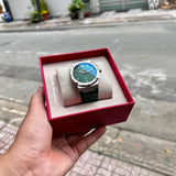  Shop Authentic Salvatore Ferragamo F-80 Classic Green Dial Green Leather Strap Watch for Men - SFDT00119 - Luxxuri