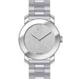  Shop Authentic Movado Bold Crystal Dot Silver Dial Silver Steel Strap Watch For Women - 3600334 - Luxxuri