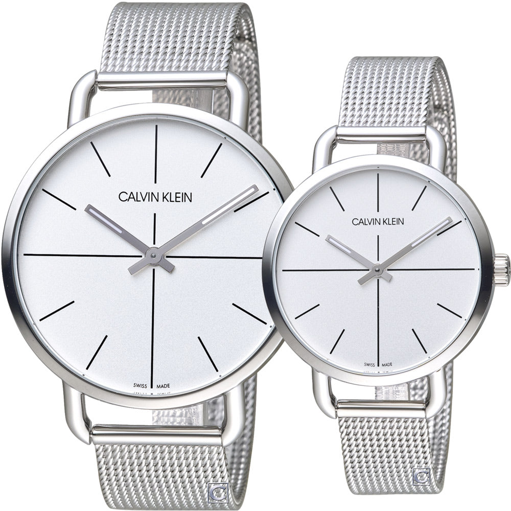  Shop Authentic Calvin Klein Even Quartz White Dial Silver Steel Strap Watch for Women - K7B21126 - Luxxuri