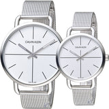  Shop Authentic Calvin Klein Even Quartz White Dial Silver Steel Strap Watch for Women - K7B21126 - Luxxuri