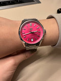  Shop Authentic Tag Heuer Carrera Date Automatic 18K Pink Dial Silver Steel Strap Watch for Women - WBN2313.BA0001 - Luxxuri