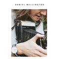  Shop Authentic Daniel Wellington Classic Glasgow White Dial Two Tone NATO Strap Unisex Watch - DW00100047 - Luxxuri