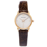  Shop Authentic Emporio Armani Classic Analog Grey Dial Brown Leather Strap Watch For Men - AR1813 - Luxxuri