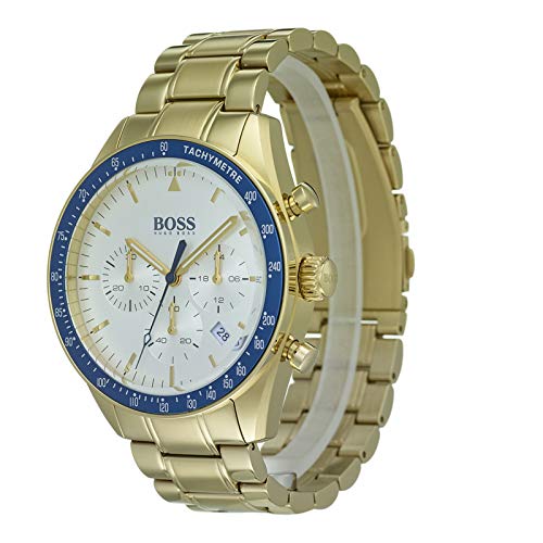  Shop Authentic Hugo Boss Trophy White Dial Gold Steel Strap Watch for Men - 1513631 - Luxxuri