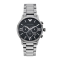  Shop Authentic Emporio Armani Giovanni Chronograph Black Dial Silver Steel Strap Watch For Men - AR11208 - Luxxuri