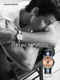  Shop Authentic Emporio Armani Luigi Analog Beige Dial Two Tone NATO Strap Watch For Men - AR11212 - Luxxuri