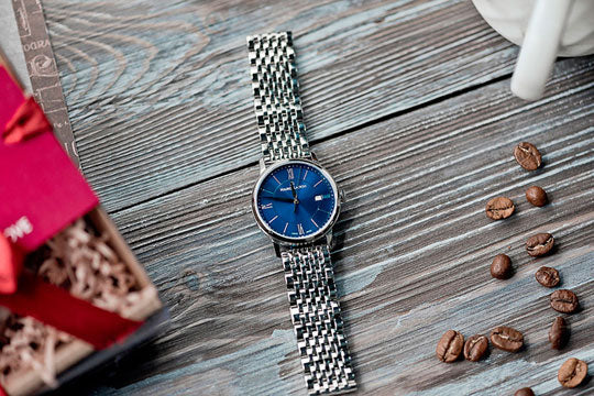  Shop Authentic Maurice Lacroix Eliros Sunbrushed Blue Dial Silver Steel Strap Watch for Women - EL1094-SS002-130-1 - Luxxuri